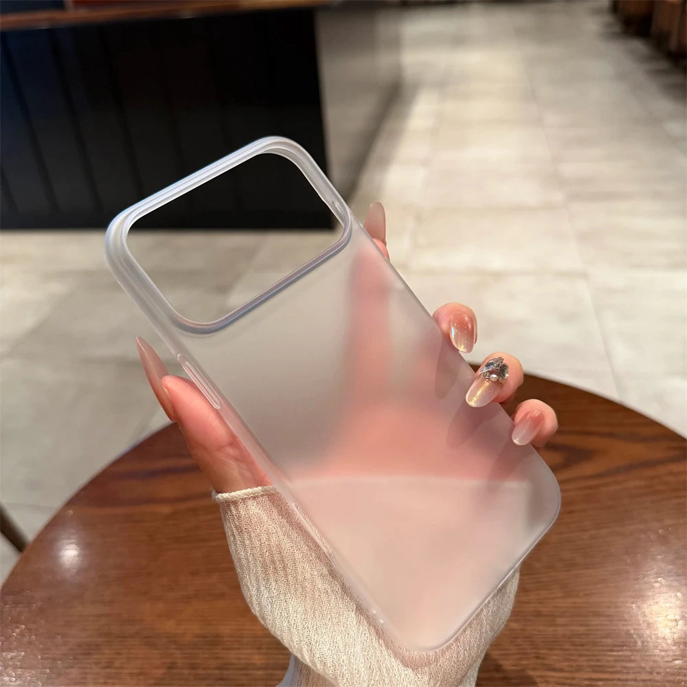 Slim Clear Matte iPhone Case – Frosted Hard PC Cover