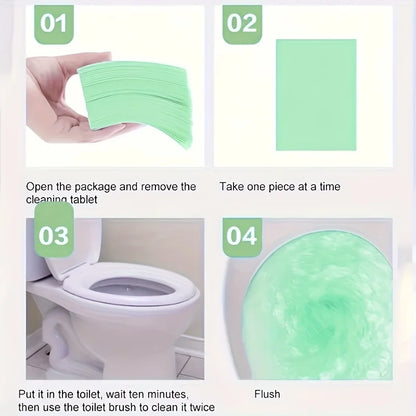 30/90/150pcs Deodorize Toilet Cleaning Tabs Powerful All-Purpose Cleaner, Odor Eliminator, Scale Remover Bright Toilets & Floors