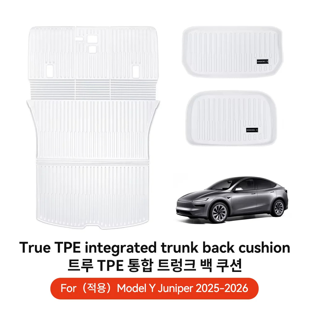 YZ For Tesla Model 3 Y Highland Juniper 2021-2026 all-in-one TPE Trunk mat Luggage mat Four Seasons Waterproof Non-slip