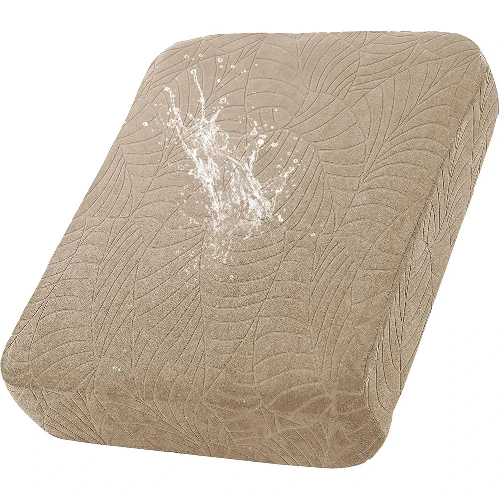 Waterproof Stretch Sofa Cushion Cover Jacquard Fabric Pure Sofa Cover Removable Protector Couch Cover Chaise Lounge Living Room