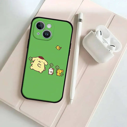 P-Pompompurins Black Phone Case That Fits For IPhone 17,16,15,11,13,14 Pro Max,Plus,X,Xr,Xs Max,13Mini