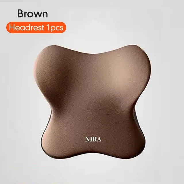Memory Foam Car Headrest & Lumbar Support Cushion