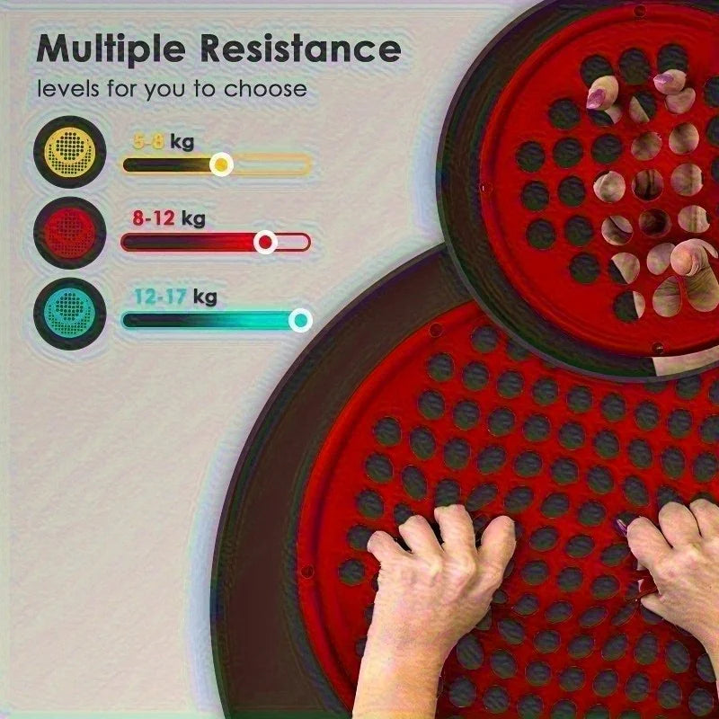 Portable Hand Exerciser Silicone Elastic Resistance Net 17.78cm Three Colors Available - Home Training Equipmen, Without Battery