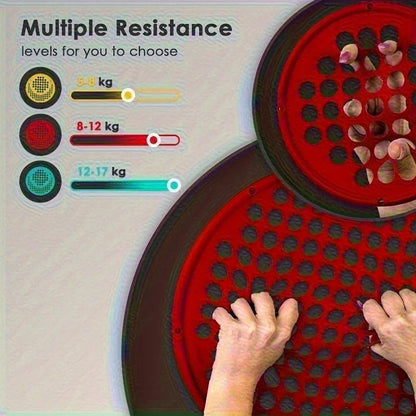 Portable Hand Exerciser Silicone Elastic Resistance Net 17.78cm Three Colors Available - Home Training Equipmen, Without Battery