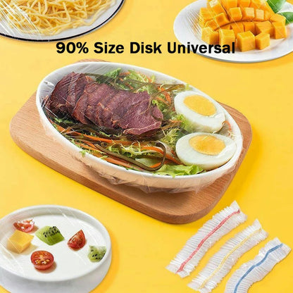 Disposable Plastic Food Cover Bag Reusable Transparent Food Protection Freezing Packaging Cling Film Kitchen Storage Organizer