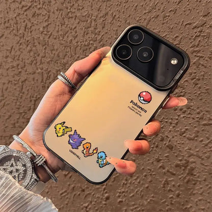 Pixel Pokemon Pattern iPhone Case – Matte Hard Cover