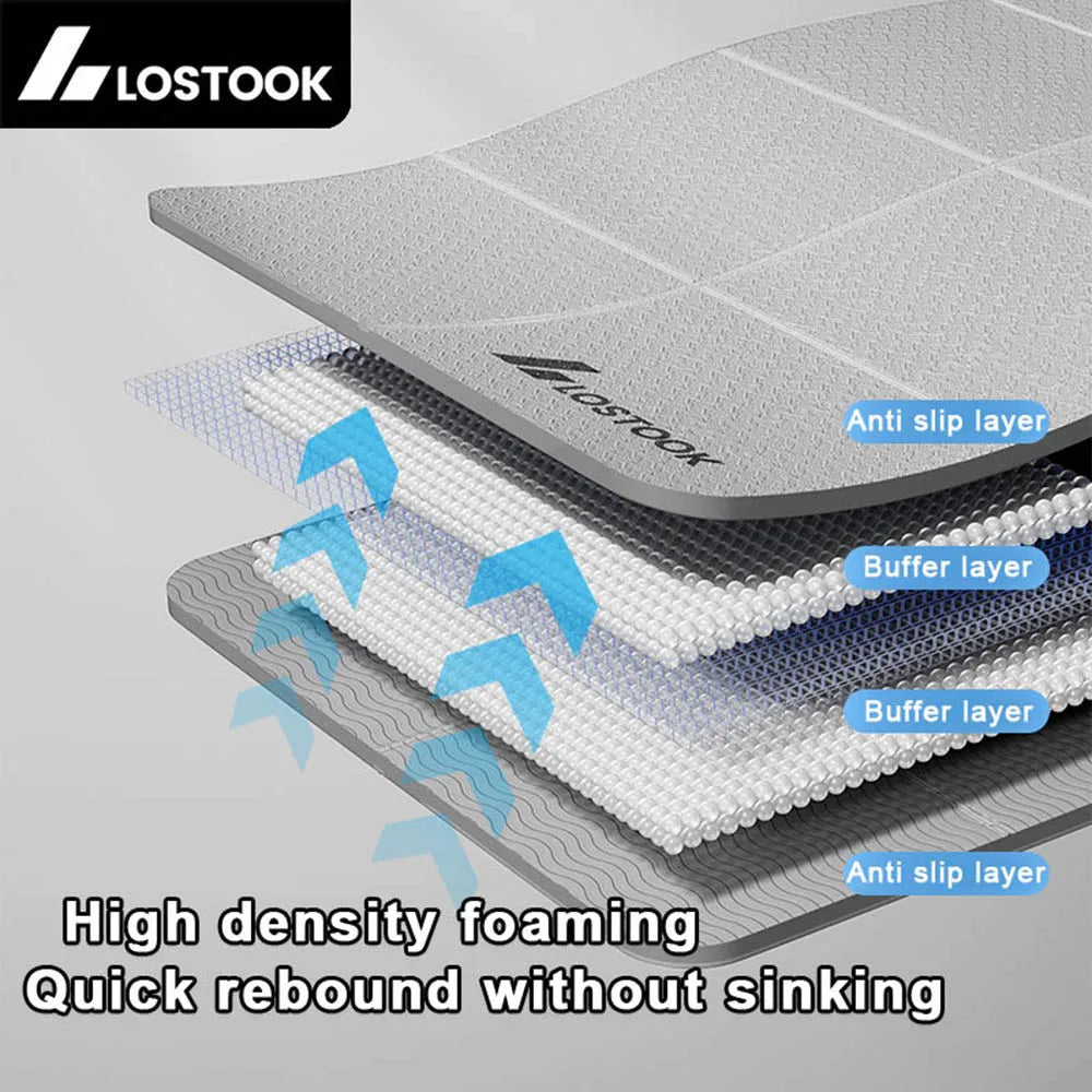 4mm Thick TPE Foldable Yoga Mat Easy to Store Travel Exercise Mat for Yoga Pilates Home Workouts And Floor Exercises