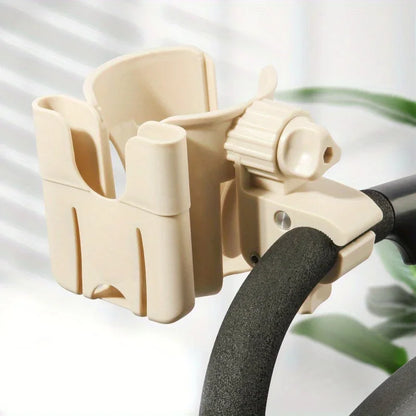 2-in-1 Stroller Cup & Phone Holder, Universal Bottle Bracket for Stroller Wheelchair Accessories
