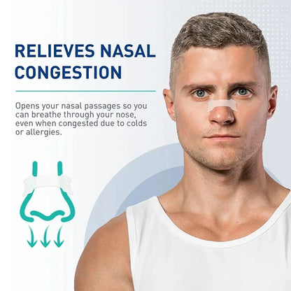 Anti-Snoring Nose Strips for Better Breathing Sleep Nasal Strips Exercise Air Inhalation Nasal Pads Improve Quality of Sleep