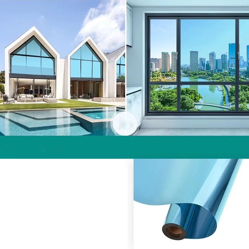 Household Insulated Glass Film Windows Balconies Privacy Protection Sun Protection One-Way Mirrors Window Film Stickers