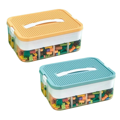 Plastic Storage Box For Lego Children Jigsaw Puzzle Building Block Container Classification Part Sort Box Kidroom Toy Organizer