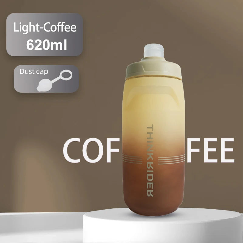ThinkRider 620ml/750ml Bicycle Bottle MTB Road Bike Water Bottle Outdoor Sports Plastic Portable Large Capacity Drink Cycling