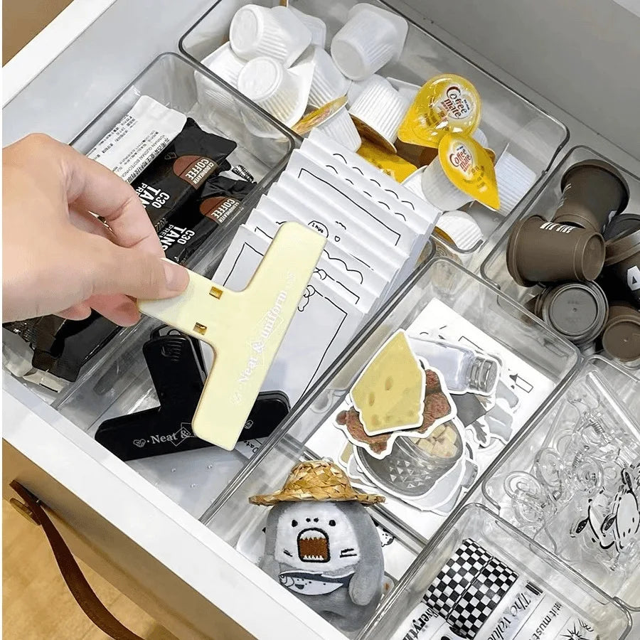 28 PCS Clear Drawer Organizers Set 4-Size Versatile Bathroom and Vanity Drawer Organizer Trays Storage Bins for Bedroom Kitchen