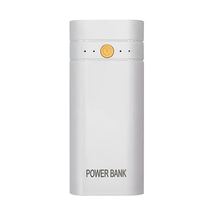 New 5V 2A 2x18650 Power Bank Box Kit Anti Reverse Connection TYPE-C Output Ports Plastic Shell Portable Battery Charger Case