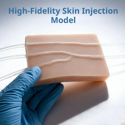 1Pc Venipuncture Injection Practice Pad Simulation Human Skin Tear Resistant Portable For Students Nurses Suture Training Model