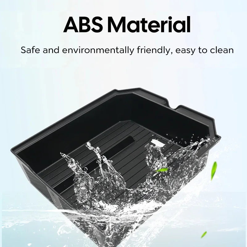 For Tesla Model Y Juniper 2025 Model 3 Highland 2024 Center Console Armrest Storage Organizer Box Tray Sunglasses Phone Holder