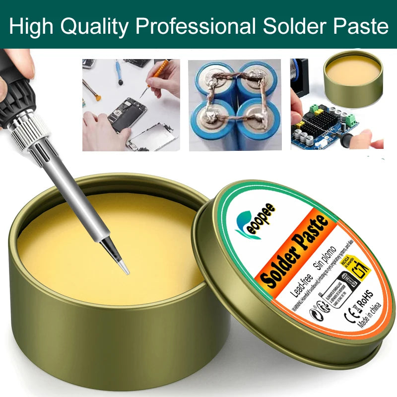 Solder Paste Rosin Flux 10g/30g/100g Lead-free Welding Flux Iron Repair Welding Paste Soldering Tin Soldering Oil Soldering Flux