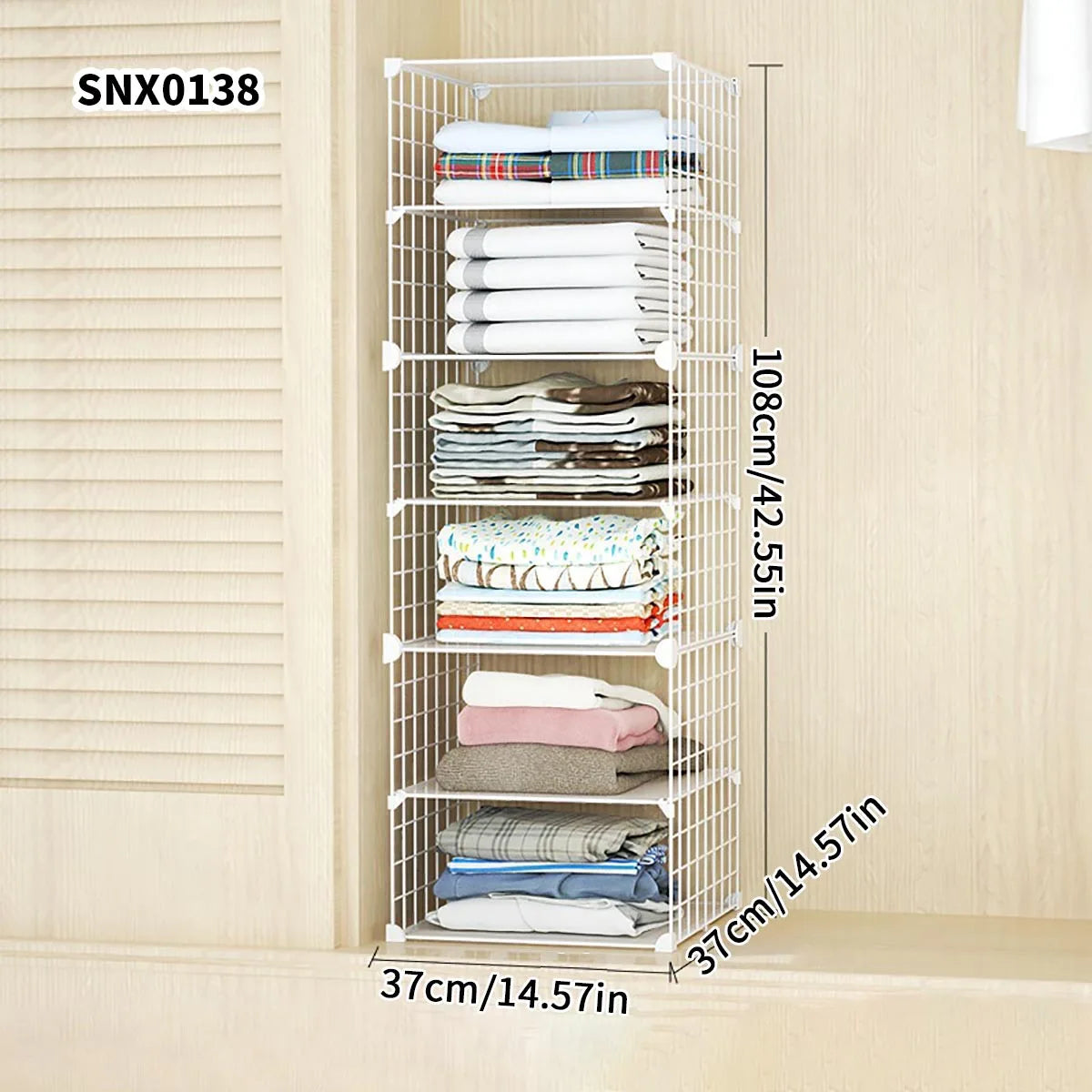 Clothing Layered Storage Wardrobe Partition Rack Hanging Closet Cross Partition Vertical Student Dormitory Cabinet Layered Rack