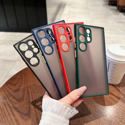 Shockproof Matte Transparent Case For Samsung Galaxy S24 S23 S22 S21 S20 S25 S26 Ultra Note 20 10 A52 A71 A53  A34 S25 5G Cover