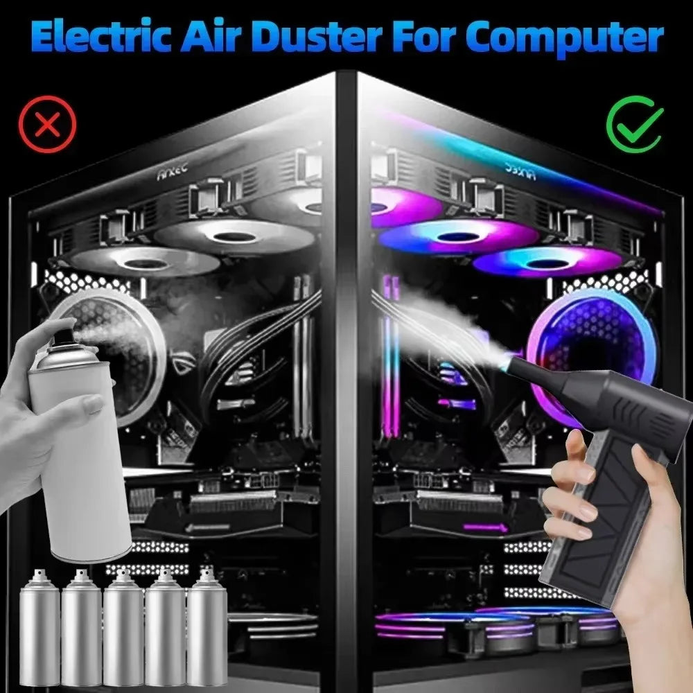 2026 New  Brushless Turbo Fan 240W High-Speed Portable 8000mAh Rechargeable 57m/s Typhoon Wind Type-C Charging Camping Fan