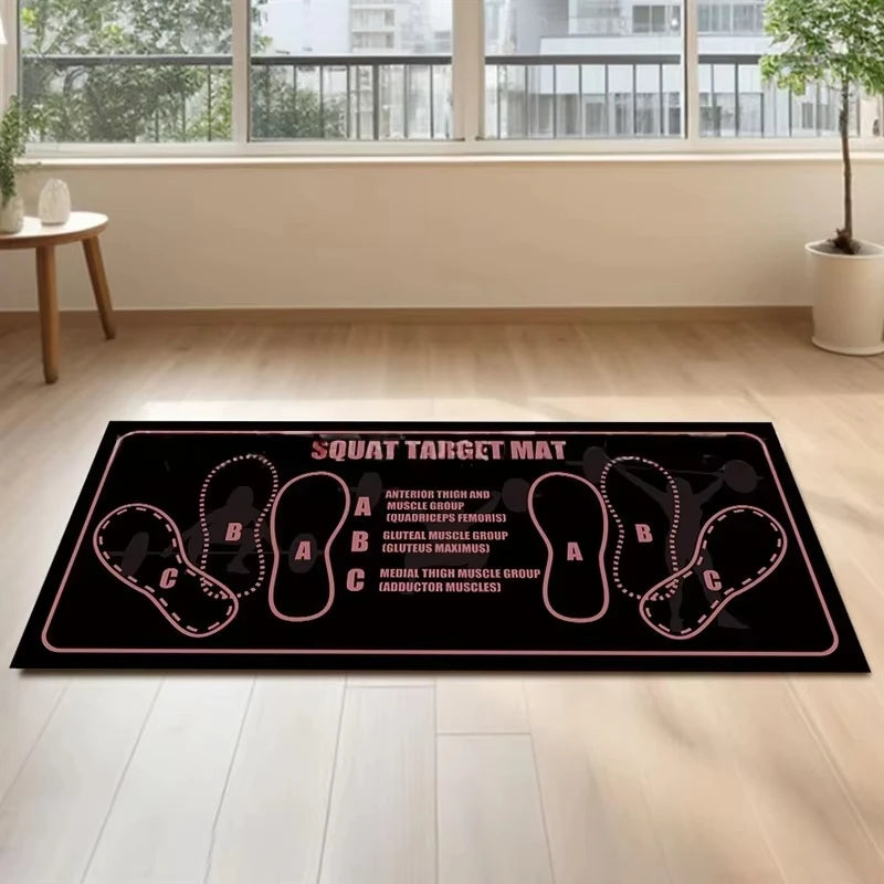 Two-Color Non-Slip Squat Mat for Home Gym and Fitness