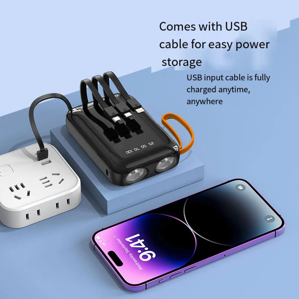 DIY 3*18650 Power Bank Fast Charging Powerbank Portable Battery Charger PowerBank For iPhone Xiaomi 4IN1 Mini Battery Storage Bo