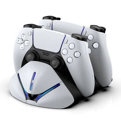 RGB Controller Charging Station For PS5 Dual Fast Charger RGB Indicator Charging Stand Docking Station For PS5 Gamepad