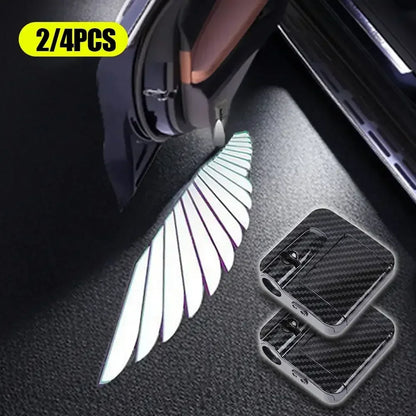 Wireless HD Laser Car Door Projector - 2/4pcs, Auto Accessory, No Wiring Required, Battery-Powered,  for Easy Night Entry