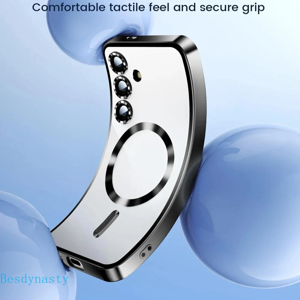 Plating For Magsafe Magnetic Case For Samsung Galaxy S26 S25 FE S24 S23 Ultra A56 A36 A26 A55 A54 A17 A07 A16 A35 A15 Cover