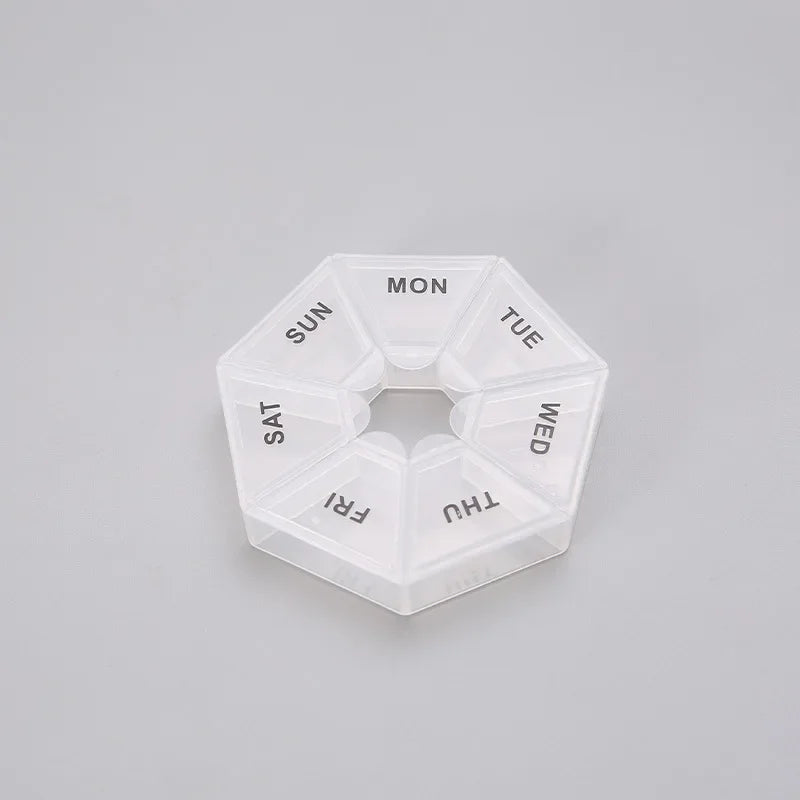 7 Days A Week Mini Small Portable Vitamin Pill Box Pills Cases Container Organizer Storage Tablets Medicine Fish Oils Travel