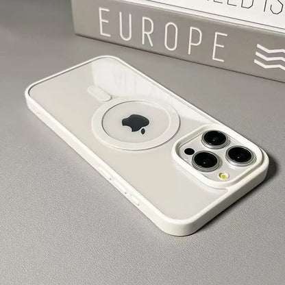 Luxury Candy Wireless Charging Phone Case For iPhone 17 16 15 14 13 12 11 Pro Max 16 Plus 16e Magnetic Bumper Cover for Magsafe