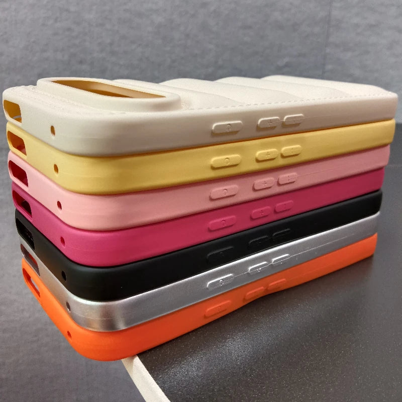 For Google Pixel 10 Pro 9a 9Pro 8 8Pro 7 7a 6 6a 6Pro 5 4 3 5A 4A 3A XL Soft Case Solid Color Liquid Silicone Down Jacket Case