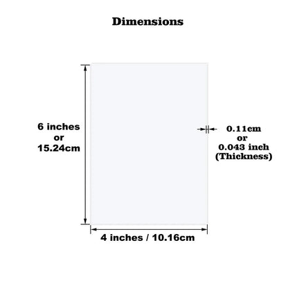 Clear Arch/Rectangular Acrylic Sheet Board for DIY Craft Signage Display Projects Picture Frame Wedding Place Card Decor Sign