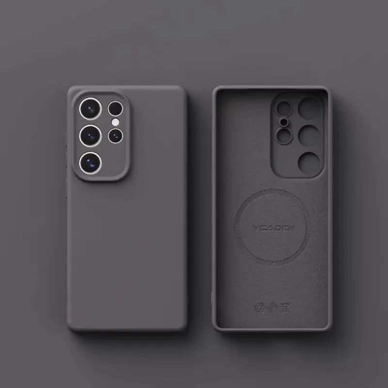 Original Liquid Silicone Magnetic Phone Case For Samsung Galaxy S26 S25 S24 S23 S 26 Ultra Plus Cases Wireless Charge Soft Cover