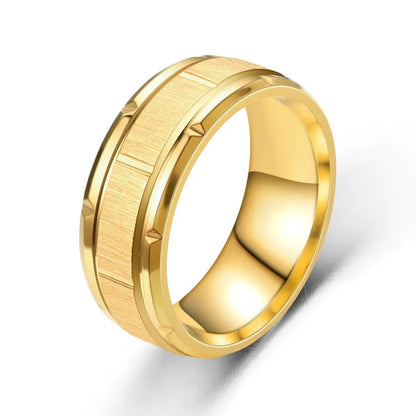 Stainless Steel Tungsten Ring – Unisex 8mm Brushed Wedding Band for Men & Women (6 Colors)