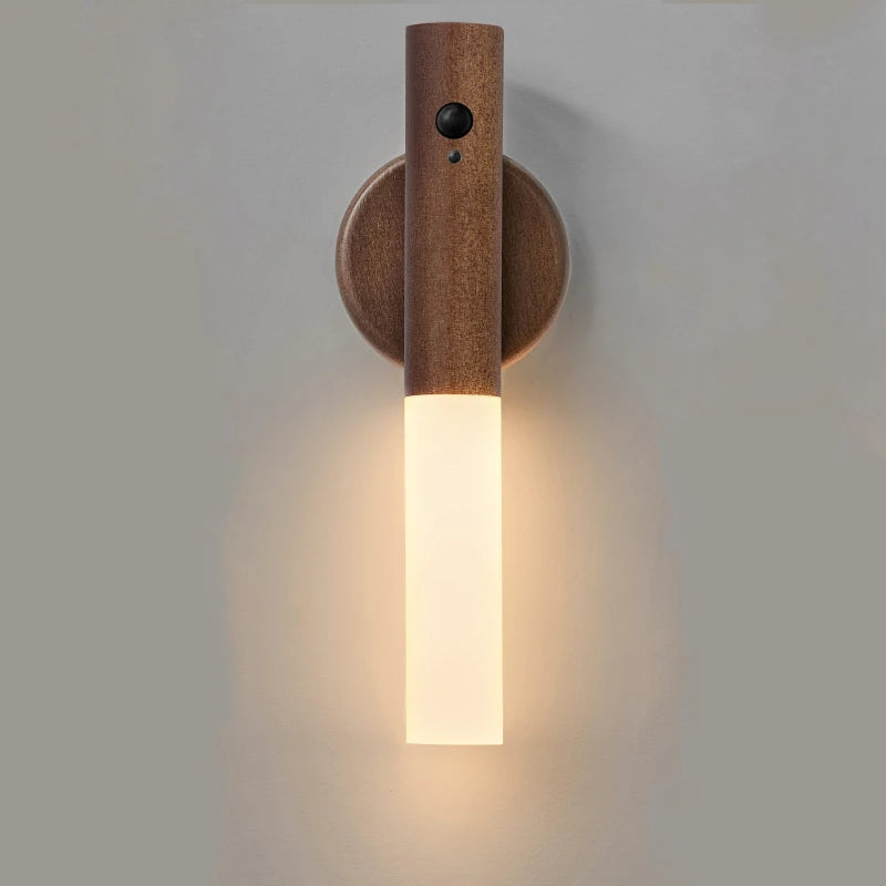 Smart Motion Sensor Night Light LED Rechargeable Magnetic Wall Lamp Portable for Hallway Bedroom Stairs Bathroom Cabinets Decor