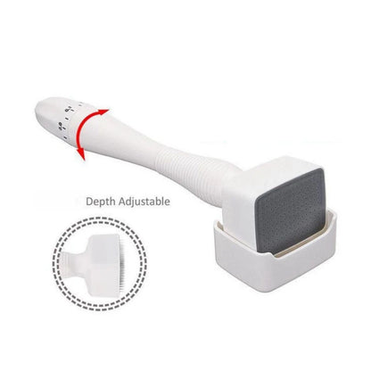 Derma Stamp 140A  Microneedling Face Roller Massager Adjustable Titanium Needle Length Skincare Beard Growth Scalp Hair
