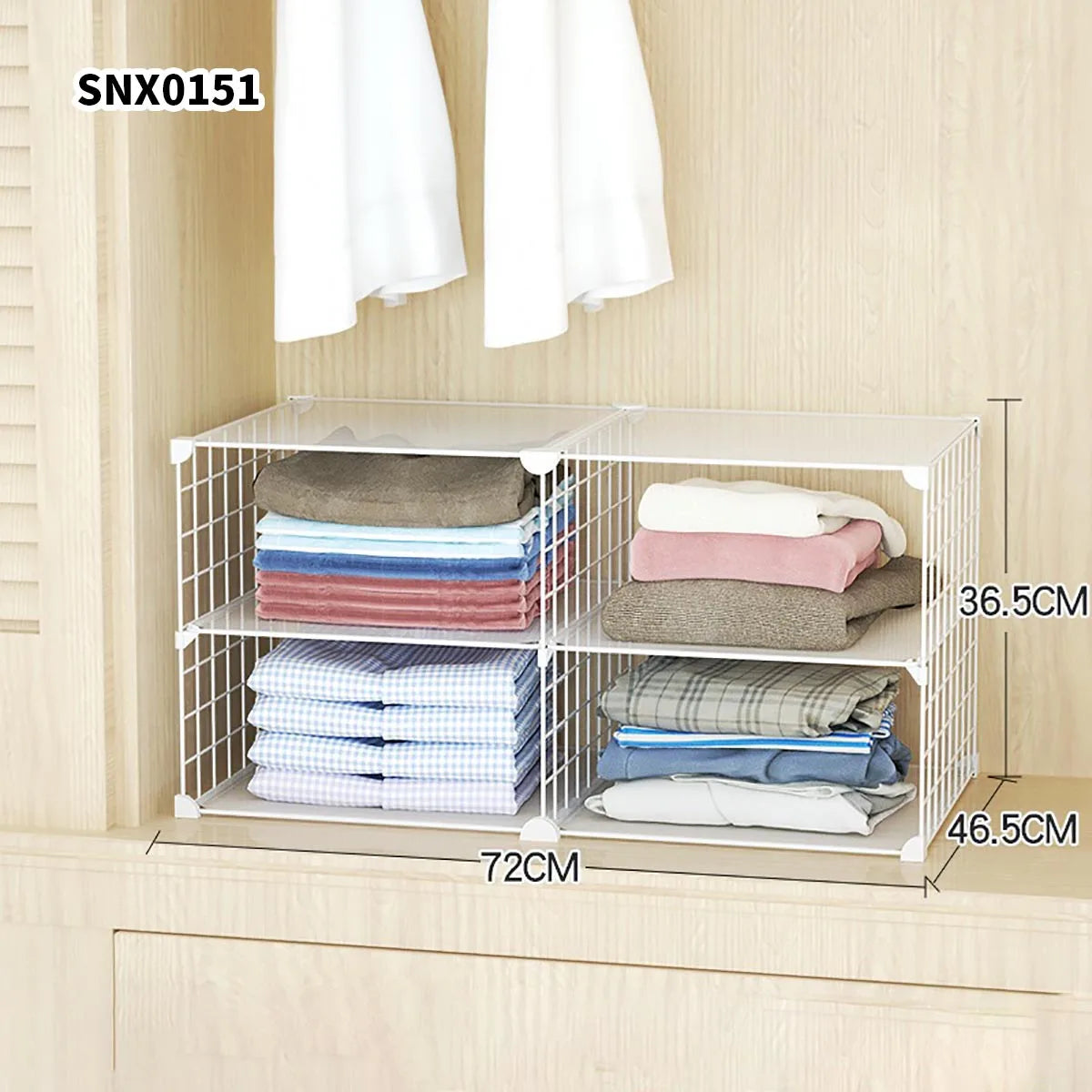 Clothing Layered Storage Wardrobe Partition Rack Hanging Closet Cross Partition Vertical Student Dormitory Cabinet Layered Rack