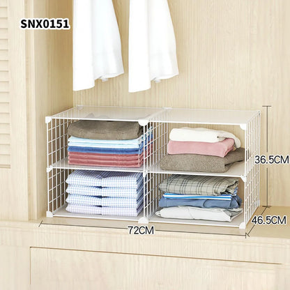 Clothing Layered Storage Wardrobe Partition Rack Hanging Closet Cross Partition Vertical Student Dormitory Cabinet Layered Rack