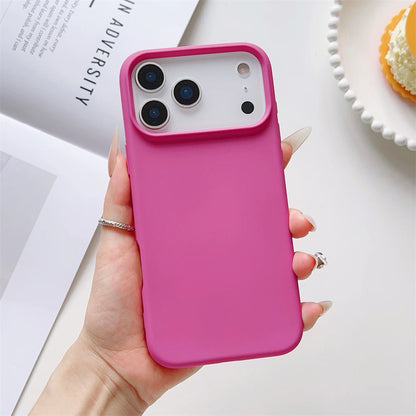Matte Candy Color Phone Case for iPhone 17 Air 16 16E 15 Pro Max Liquid Silicone Shockproof Protection Skin Feeling Solid Cover