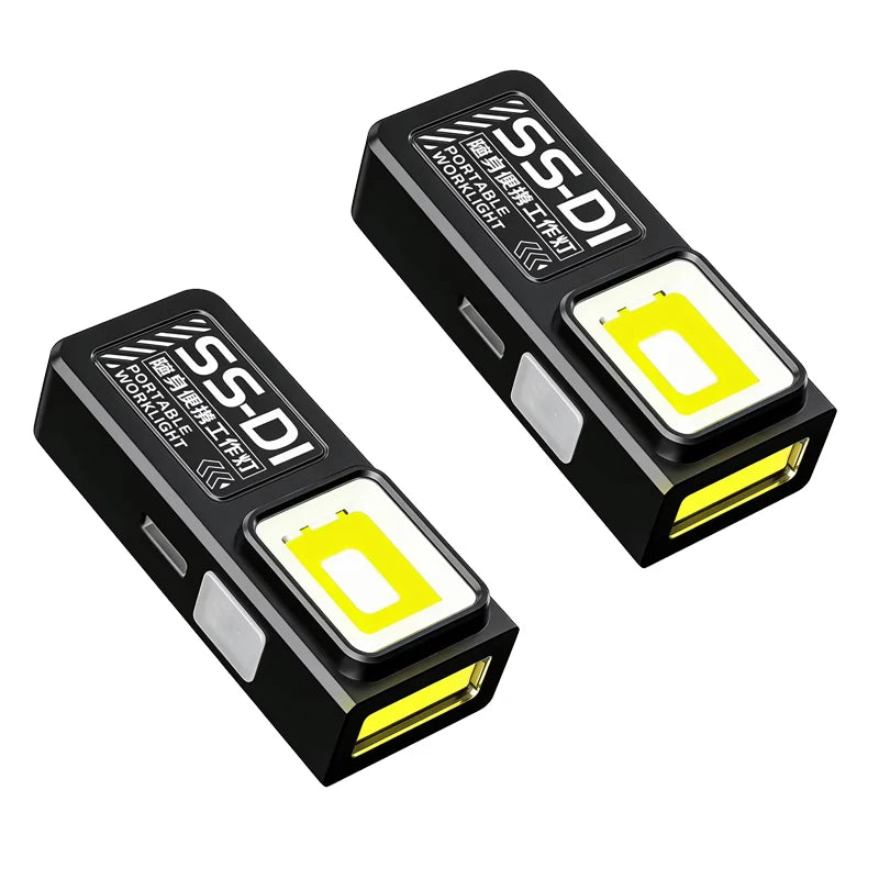 Mini COB LED Flashlight USB C Rechargeable Powerful Work Light  with Clip Magnet Waterproof EDC Camping Walking Pocket Lamp
