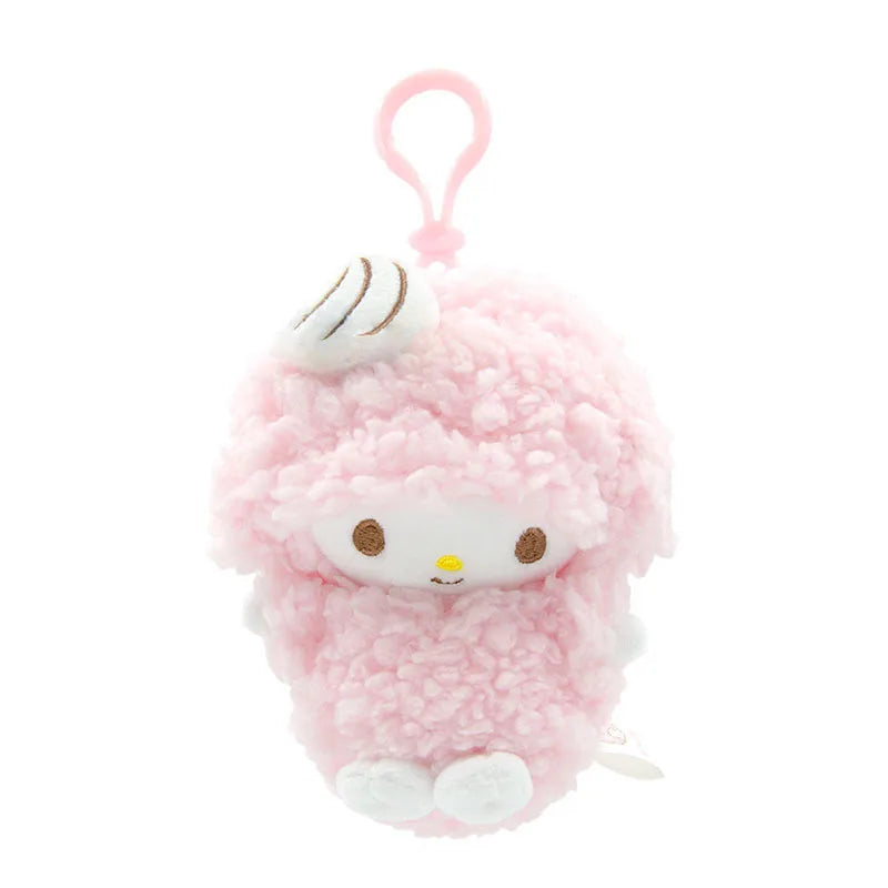 Genuine Sanrio Piano Plush Toy Hello Kitty My Melody Kuromi Cinnamoroll Cartoon Student Backpack Pendant Decoration Girl Gift