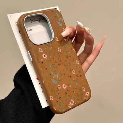 Floral Lichee Pattern Shockproof iPhone Case
