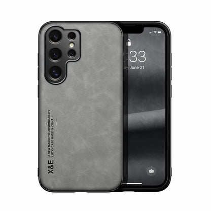 Luxury Leather Ultra Thin Phone Case For Samsung Galaxy S26 S25 S24 S23 S22 S21 Ultra Plus Silky Feel Soft Cover For Car Holder