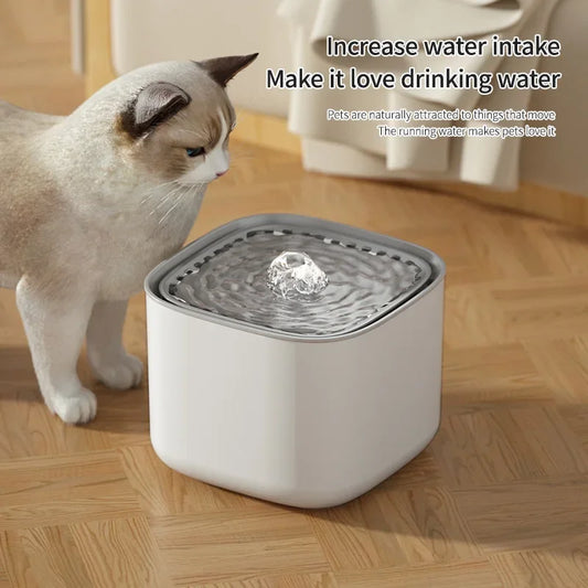 3L Cat Water Fountain Auto ERecirculate Filter Large Capacity Filtring Cat Water Drinker 1USB Electric Mute Cats Water Dispenser
