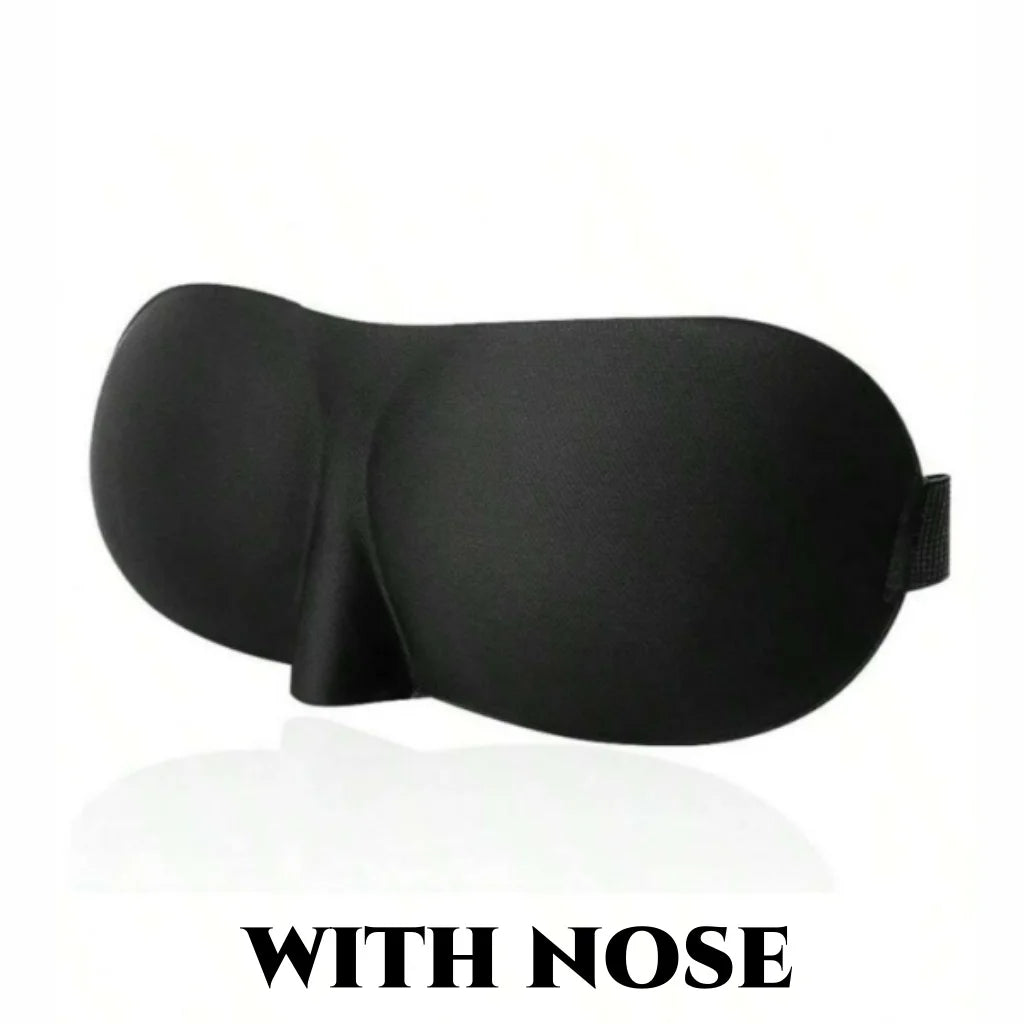 3D Contoured Sleep Eye Mask – Ultra-Soft Light Blocking Cover