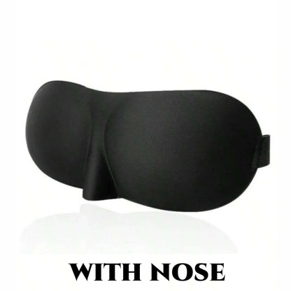 3D Contoured Sleep Eye Mask – Ultra-Soft Light Blocking Cover