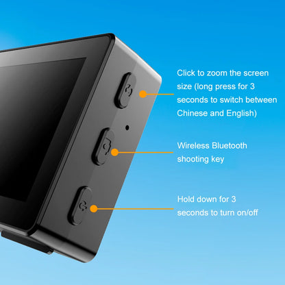 2026 Portable Smartphone Selfie Screen Display for Phone Rear Camera Wireless Selfie Vlog Live Monitor for iPhone Android Phone