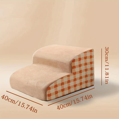 Pet 2/3 Steps High Density Foam Dog Secure Stairs Ramps Non-Slip Pet Steps for Older Dogs Pet with Joint Pain Sofa Bed Ladder