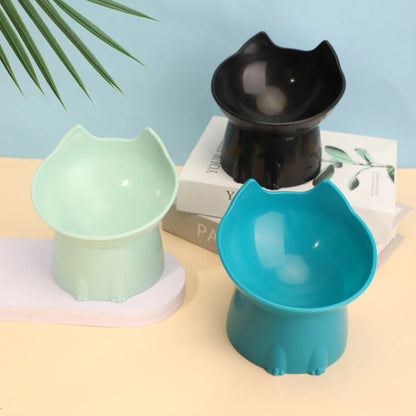 WhiskerWare Elevated Cat Bowl – Anti-Tip Raised Feeding Dish